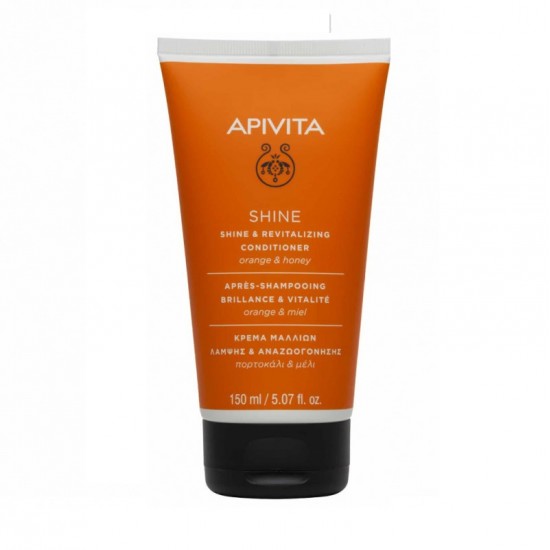 APIVITA Shine and Revitalizing Conditioner for All Hair Types with Honey & Orange 150ml