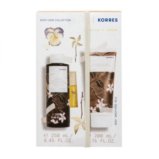 Korres Herbarium of Jasmine Renewing Body Cleanser 250 ml + Body Smoothing Milk 200 ml