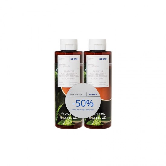 Set gel de dus KORRES, Mint Tea, 2 x 250 ml Set gel de dus KORRES, Mint Tea, 2 x 250 ml