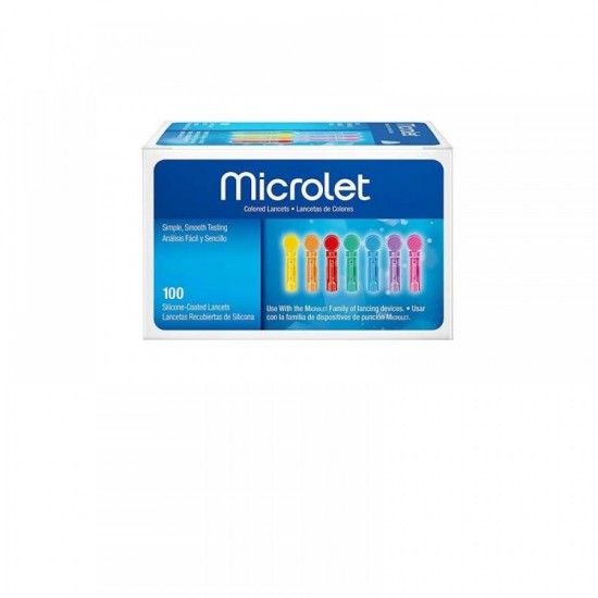 Ascensia Microlet Colored Lancets 200 items