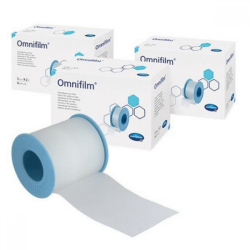 Bandă adezivă de prim ajutor Hartmann Omnifilm, transparentă, 2,5 cm x 5 m Bandă adezivă de prim ajutor Hartmann Omnifilm, transparentă, 2,5 cm x 5 m