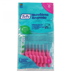 Periuță interdentară Tepe Dimensiune originală 0 0,4 mm 8 buc Periuță interdentară Tepe Dimensiune originală 0 0,4 mm 8 buc
