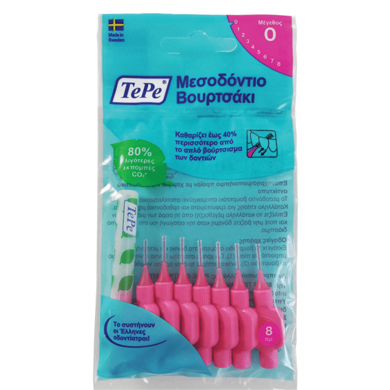 Tepe Interdental Brush Original Size 0 0.4 mm 8 pcs