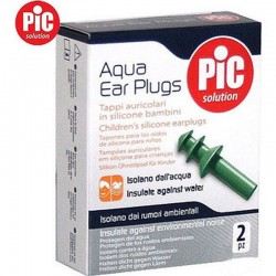 PiC Solution Aqua Kids Silicone Earplugs for Swimming Green 2pcs PiC Solution Aqua Kids Silicone Earplugs for Swimming Green 2pcs