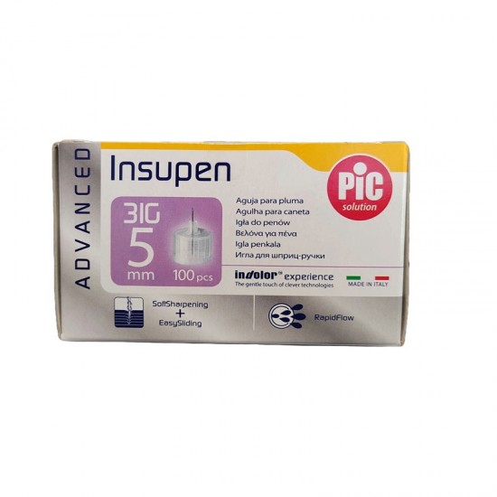 PIC Solution Insupen Disposable Needles 31G x5mm 100pcs