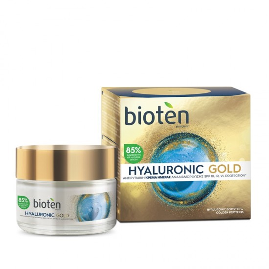 Crema de zi BIOTEN Hyaluronic Gold SPF10 50 ml