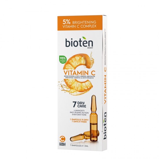 BIOTEN Vitamin C Fiole pentru stralucire si anti-imbatranire 7x1.3ml
