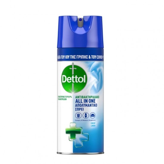Spray dezinfectant All-in-One DETTOL Crisp Linen 400ml