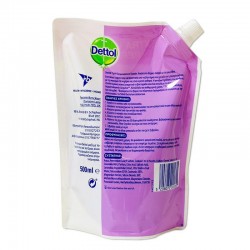DETTOL Sapun lichid antibacterian pentru mâini, rezervă cu lavandă, 500 ml DETTOL Sapun lichid antibacterian pentru mâini, rezervă cu lavandă, 500 ml