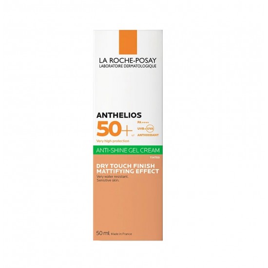 Creama protective solara LA ROCHE POSAY Anthelios XL Gel-crema anti-stralucire colorata la atingere uscata SPF50+ 50ml