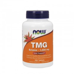 NOW FOODS TMG (Trimetilglicină) 1000 mg 100 comprimate NOW FOODS TMG (Trimetilglicină) 1000 mg 100 comprimate
