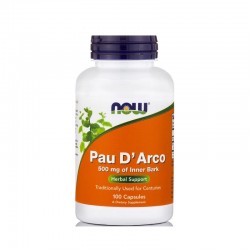 NOW FOODS Pau D' Arco 500mg 100 caps NOW FOODS Pau D' Arco 500mg 100 caps