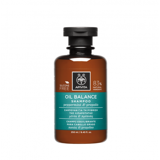 APIVITA Holistic Hair Care Oil Balance Shampoo - Peppermint & Propolis 250ml