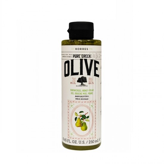 Gel de dus KORRES, Pure greek olive, Honey pear, 250 ml