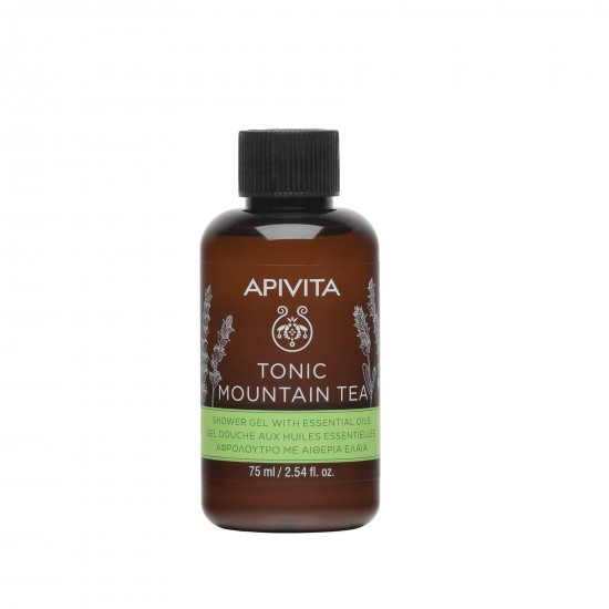 APIVITA Tonic Mountain Tea Mini Shower Gel With Essential Oils with Mountain Tea 75ml