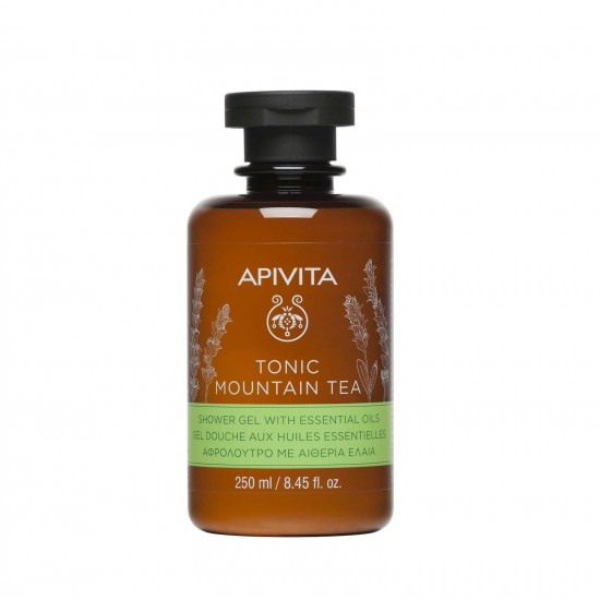 APIVITA Tonic Mountain Tea Shower Gel With Essential Oils with Mountain Tea 250ml