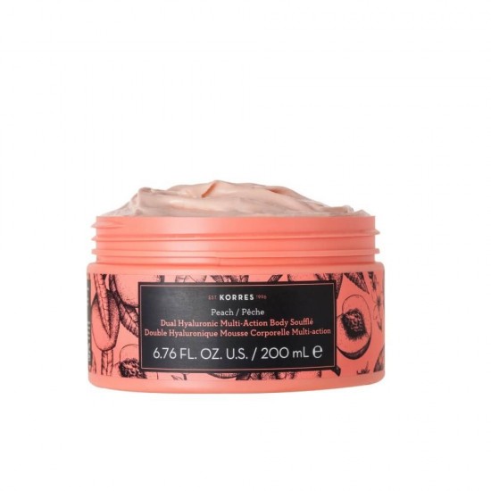 KORRES Peach Dual Hualuronic Multi Action Body Souffle 200ml