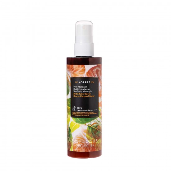 KORRES Basil Mandarin Spray de balsam pentru corp 250ml