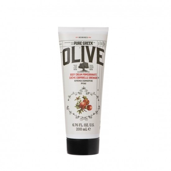 Crema de corp KORRES, Pure Greek Olive Body Cream Pomegranate 200ml