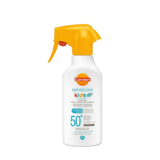 Lapte protectie solara CARROTEN, Kids Sensicare Suncare Face & Body Milk Spray, SPF50+, 300ml