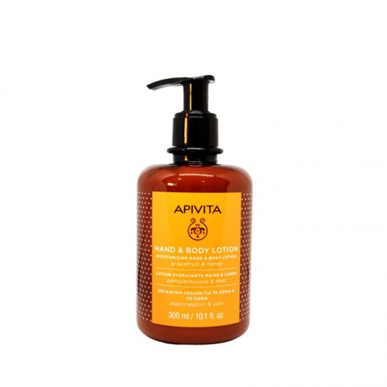 APIVITA Hand Care Moisturizing Hand and Body Lotion with Grapefruit & Honey 300ml