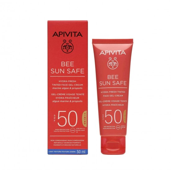 APIVITA Bee Sun Safe Hydra Fresh Gel-Crema de fata colorata SPF50 50ml
