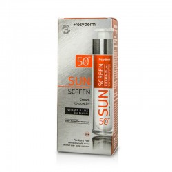 Cremă pudră cu protecție solară FREZYDERM cu vitamina D SPF50 50 ml Cremă pudră cu protecție solară FREZYDERM cu vitamina D SPF50 50 ml