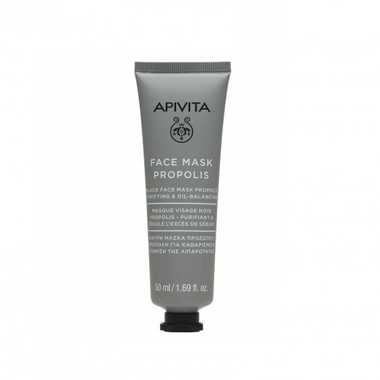 APIVITA Face Mask Black Face Mask Propolis - Purifying & Oil-Balancing 50ml