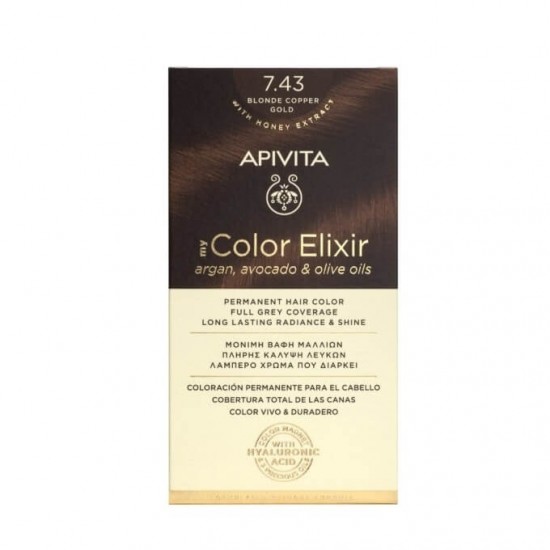 APIVITA My Color Elixir 7.43 Blonde Copper Gold