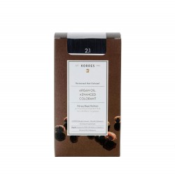 KORRES Colorant Avansat cu Ulei de Argan - Vopsea Permanentă de Păr 2.1 Albastru Negru KORRES Colorant Avansat cu Ulei de Argan - Vopsea Permanentă de Păr 2.1 Albastru Negru