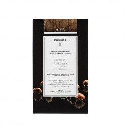KORRES Argan Oil Ageless Colorant with Ceramides  - Permanent Hair Colorant 6.73 Golden Cocoa KORRES Argan Oil Ageless Colorant with Ceramides  - Permanent Hair Colorant 6.73 Golden Cocoa