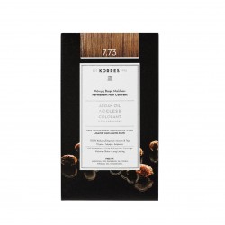KORRES Vopsea permanentă de păr cu ulei de argan și ceramide - 7.73 Golden Mocha KORRES Vopsea permanentă de păr cu ulei de argan și ceramide - 7.73 Golden Mocha