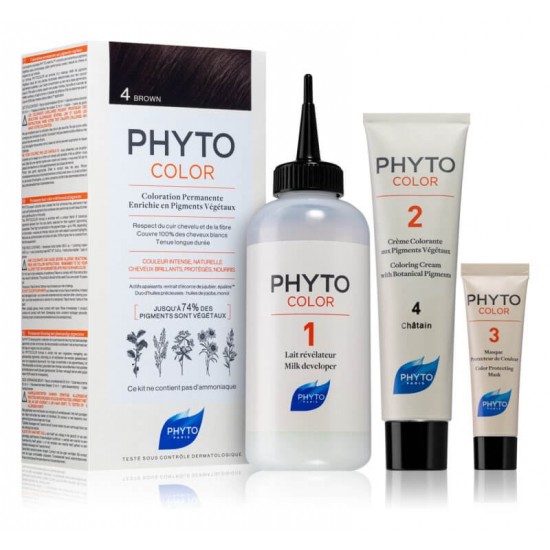 PHYTO Phytocolor Coloration Permanente 4 Brown 50ml
