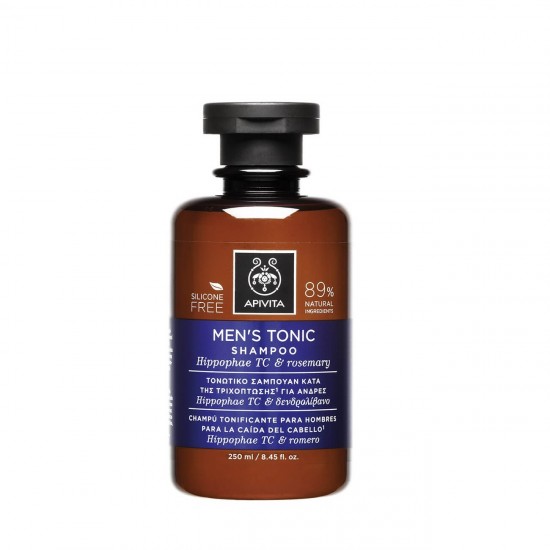 APIVITA Holistic Hair Care Men's Tonic Shampoo with Hippophae TC & Rosemary 250ml