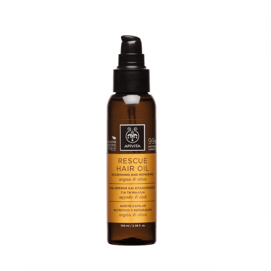 APIVITA Holistic Hair Care Rescue Hair Oil with Argan oil & Olive 100ml