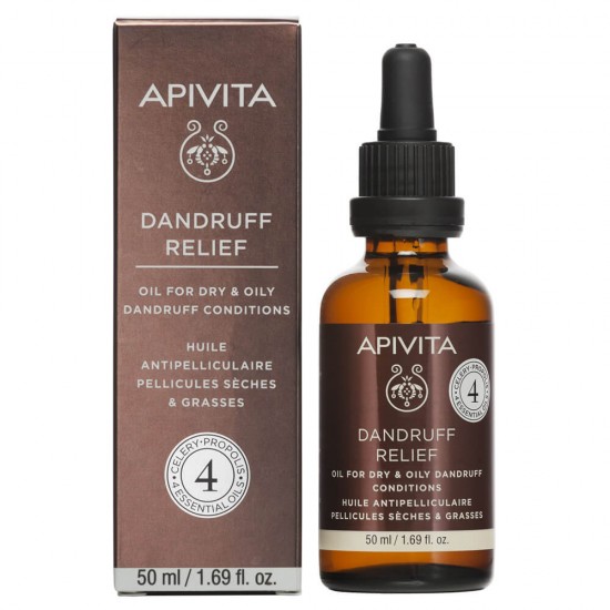 APIVITA Holistic Hair Care Dandruff Relief Oil with Celery & Propolis 50ml