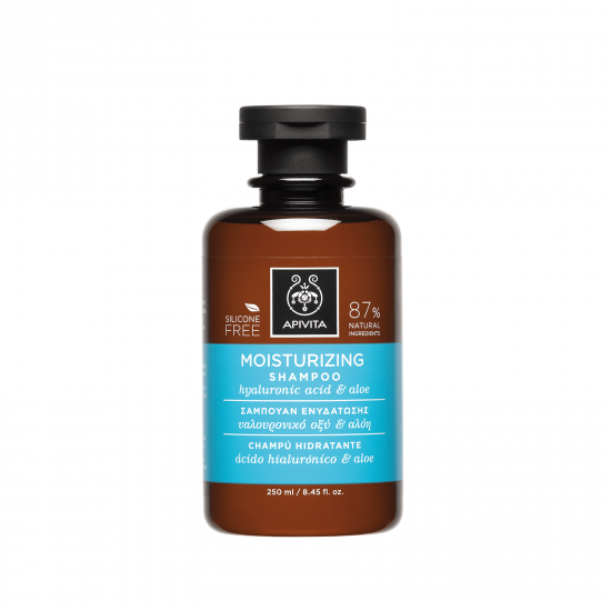 APIVITA Holistic Hair Care Moisturizing Shampoo with Hyaluronic Acid & Aloe 250ml