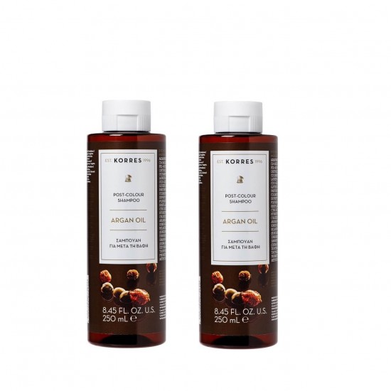 KORRES Argan Oil Post-Colour Shampoo 2x 250ml