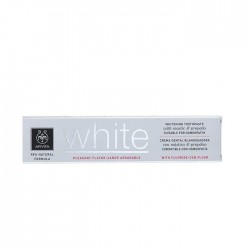 Pastă de dinți de albire APIVITA Natural Dental Care WHITE cu mastic și propolis 75ml Pastă de dinți de albire APIVITA Natural Dental Care WHITE cu mastic și propolis 75ml