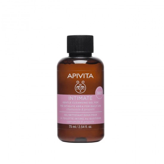 APIVITA Mini Gentle Cleansing Gel for the Intimate Area for Daily Use with Chamomile & Propolis 75ml