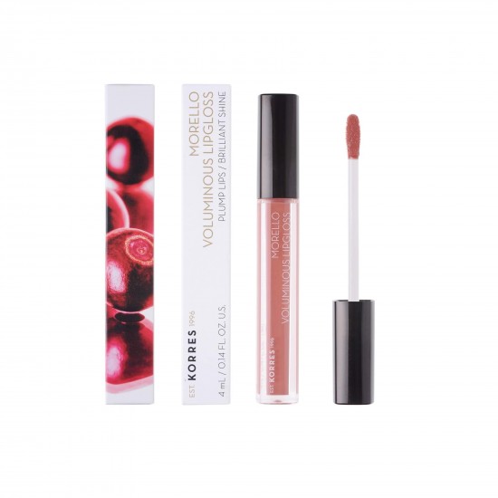 KORRES Morello Voluminous Lipgloss Plump Lips 04 Honey Nude блеск для губ для придания большего объема 4 мл