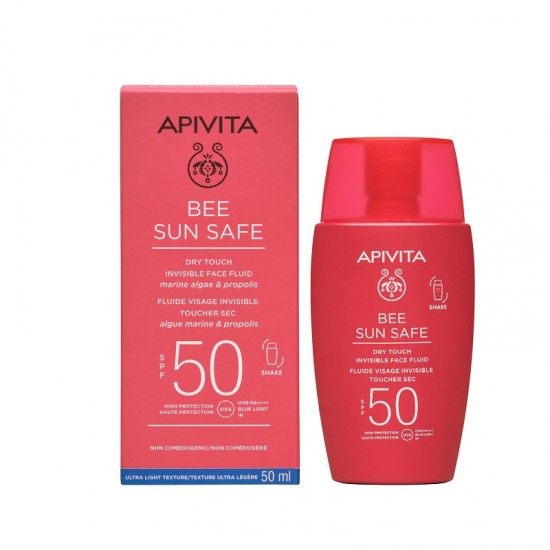 APIVITA Bee Sun Safe Dry Touch Fluid de fata invizibil SPF50 50ml