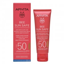 APIVITA Bee Sun Safe Cremă de față colorată anti-pete și anti-îmbătrânire SPF50 Nuanță aurie 50ml APIVITA Bee Sun Safe Cremă de față colorată anti-pete și anti-îmbătrânire SPF50 Nuanță aurie 50ml
