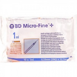 BD Micro-Fine 0.1ml Insulin Syringe and needle 29G 0.33x12.7mm 100 pcs BD Micro-Fine 0.1ml Insulin Syringe and needle 29G 0.33x12.7mm 100 pcs