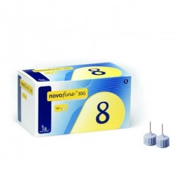 NOVO NORDISK Novofine 30G x8mm Insulin Needles 100 pcs NOVO NORDISK Novofine 30G x8mm Insulin Needles 100 pcs