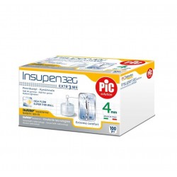 Ace de unică folosință PIC Solution Insupen 32G x4mm 100 buc Ace de unică folosință PIC Solution Insupen 32G x4mm 100 buc