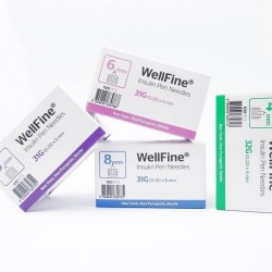 MedExel WellFine Insuline Pen needles 31G (0.25)x8mm 100 pcs MedExel WellFine Insuline Pen needles 31G (0.25)x8mm 100 pcs