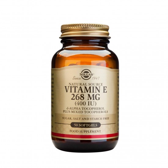 SOLGAR Vitamina E naturală  400 IU 50 capsule