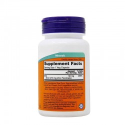 NOW FOODS Zinc Picolinate 50mg Dietary Supplement with Zinc 60 herbal caps NOW FOODS Zinc Picolinate 50mg Dietary Supplement with Zinc 60 herbal caps