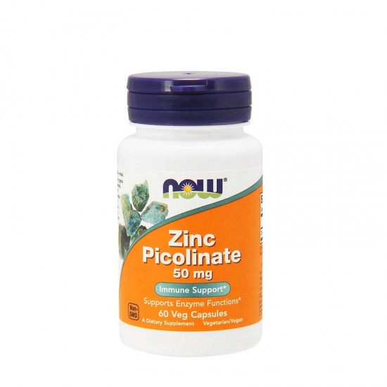 NOW FOODS Zinc Picolinate 50mg Supliment alimentar cu zinc 60 capsule 